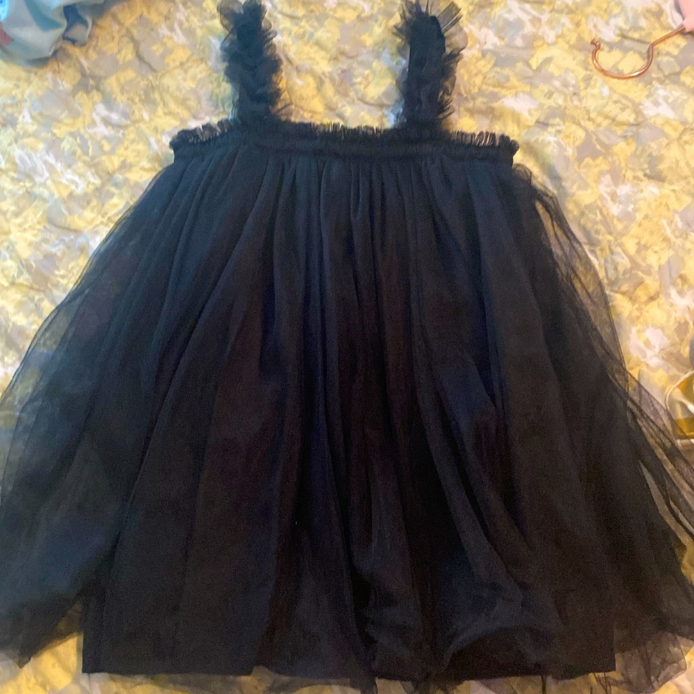 black tulle dress